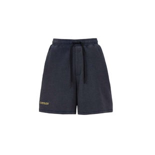 25夏季新品 NBA ATELIER男士步行者队蓝色宽松华夫格直筒短裤