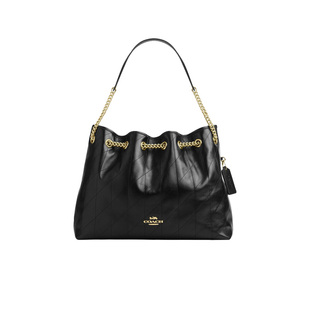 【自营】COACH/蔻驰女包EVELYN 34垃圾袋链条包单肩手提包托特包