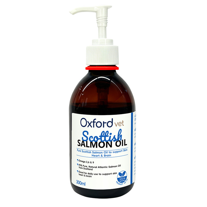 oxfordvet天然苏格兰三文鱼油猫狗通用脂肪酸 300ml 部分临期