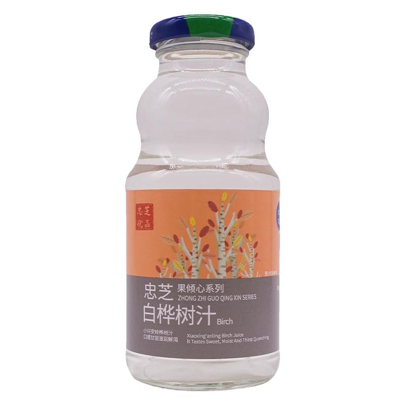 忠芝伊春特产野生长白山白桦树汁原液水小兴安岭饮料整箱6瓶装