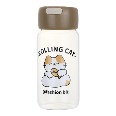 高硼硅玻璃杯耐高温便携可爱小巧