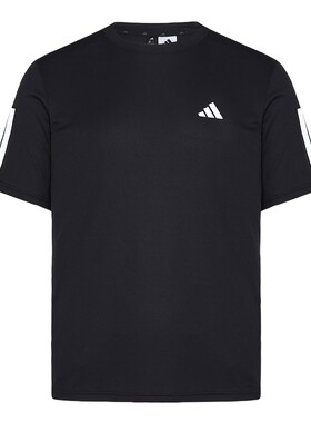 adidas阿迪达斯速干运动短袖健身服2026夏男三条纹训练T恤 KU8726