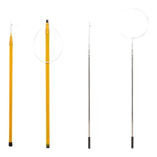 游泳池救生杆棒伸缩专业水上救援船用打捞杆不锈钢玻璃钢4.5米2米