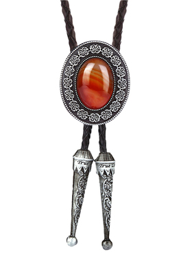 宝石长款项链原创设计风复古吊坠