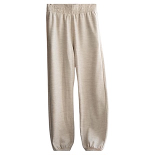 Des FR美丽诺轻盈保暖跑步运动直筒收脚休闲裤宽松美利奴羊毛卫裤