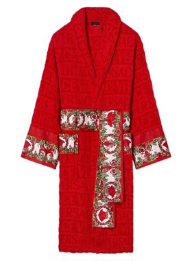 【季末优惠】VERSACE/范思哲 情侣家居棉质印花Baroque浴袍