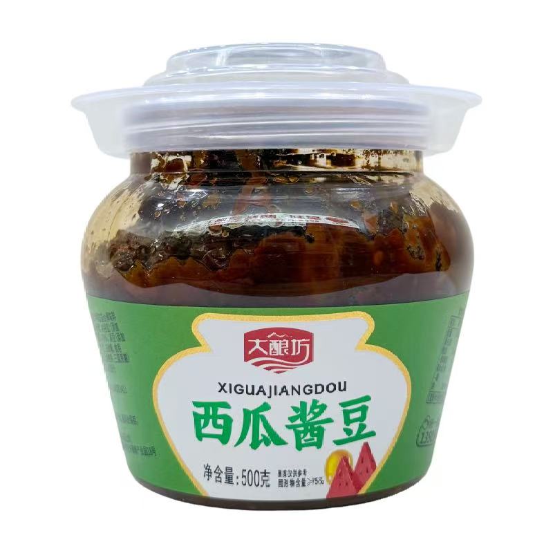 河南酱豆大酿坊西瓜酱豆500g坛装