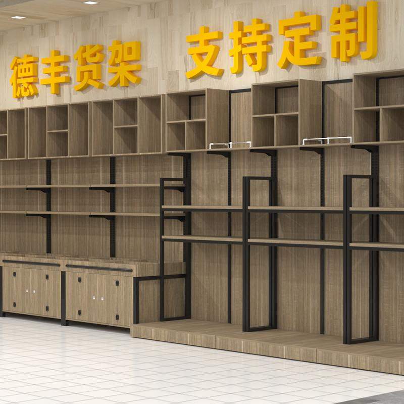 德丰木质五谷杂粮架方形米柜散装木堆头超市米桶