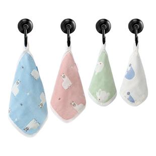 纱布儿童毛巾幼儿园手帕洗脸擦手巾15cm小方巾定制迷你数字名字