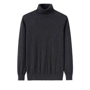 鄂尔多斯市精纺纯山羊绒男套衫纯羊绒高领打底男羊绒细纱精纺羊绒