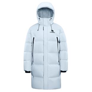 骆驼户外三防羽绒服冬季新款女款男款中长款远红外发热升温面包服