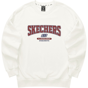 SKECHERS斯凯奇男女运动休闲套头衫卫衣L324U100-0074
