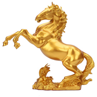 黄铜金色马摆件《马到成功》家居办公室装饰品公司开业乔迁礼品