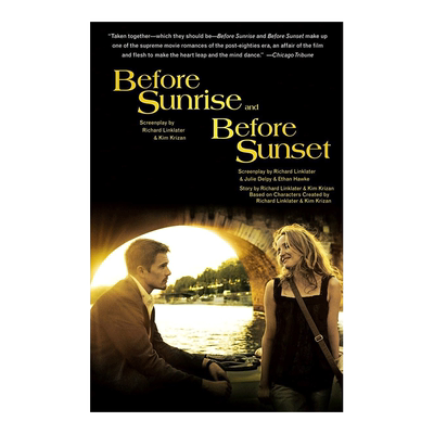 【现货】Before Sunrise & Before Sunset 爱在日出日落前 两部电影剧本书籍进口原版