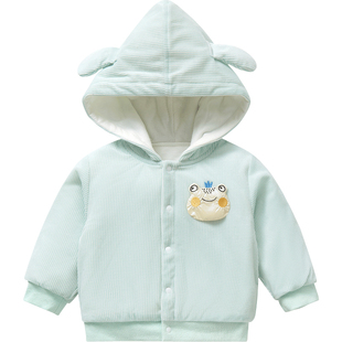 儿童外套春秋冬婴儿薄夹棉开衫棉服上衣男女保暖一岁衣服宝宝冬装