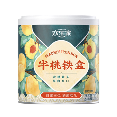 欢乐家黄桃罐头200g*6罐
