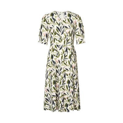 ELSEWHERE珂思文艺印花连衣裙