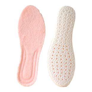 加绒加厚保暖乳胶运动鞋垫男女士冬季防臭吸汗透气超软棉鞋垫舒适