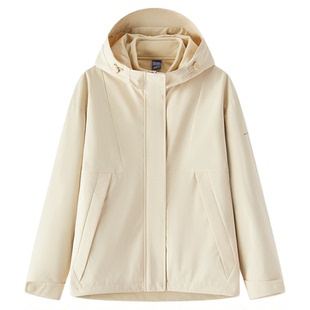 都市护身服|森马中国国家地理系列外套女春季三防防风夹克两件套