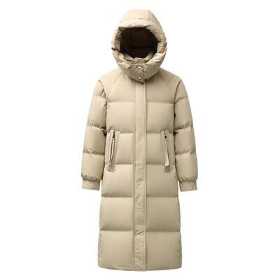 雪中飞羽绒服女长款加厚时尚显瘦