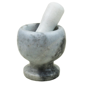 蒜臼子家用青石捣蒜器小型石臼石锤蒜泥蒜蓉压蒜器调料中药研磨器