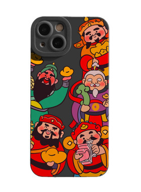五路财神iPhone手机壳