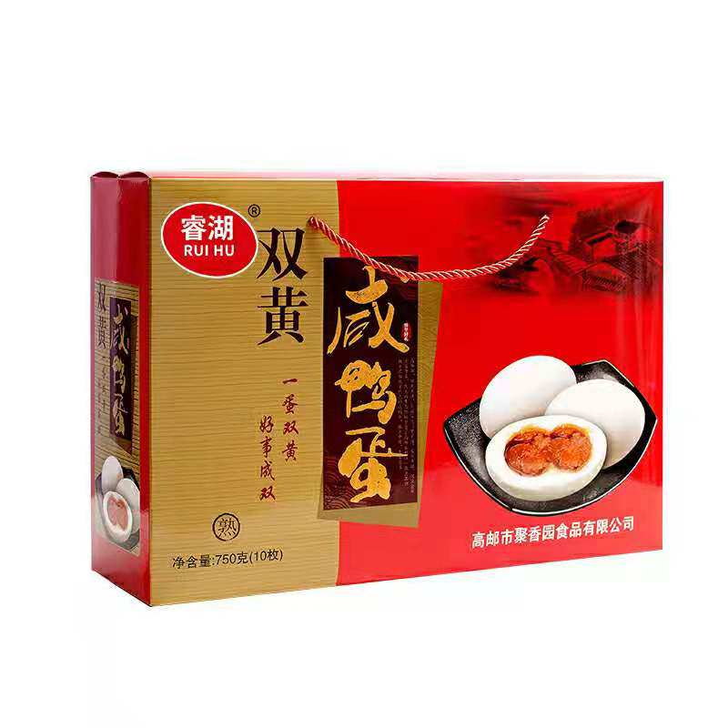 正宗高邮双黄咸鸭蛋流油