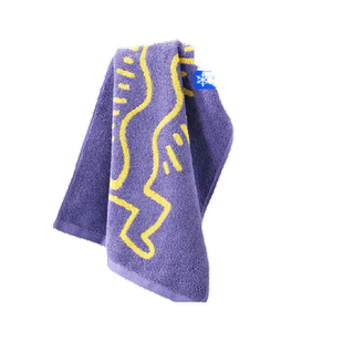 金号毛巾凯斯哈林涂鸦艺术系列纯棉A类面巾洗脸洗澡干发巾全棉