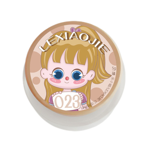 乐小姐大头娃娃23号藕粉涩味灰调粉罐装光疗指甲油胶美甲店专用