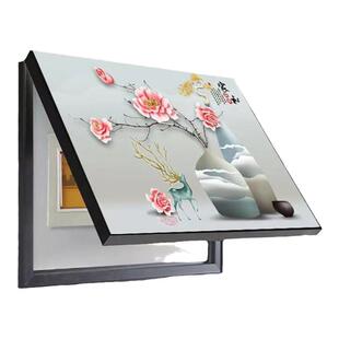 电表箱画遮挡免打孔装饰画电闸箱盖板64配电箱挂画电闸盒电表盒盖