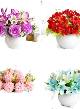 室内塑料家居客厅小盆栽干花束
