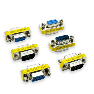 DB9转接头 针串口转换头 RS232转换头 母转母 公转母公转公接插头