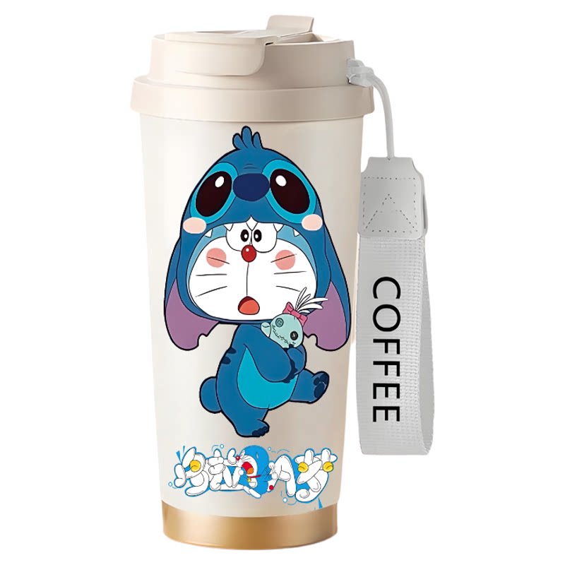 高颜值哆啦A梦咖啡奶茶保温杯