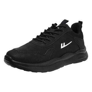 回力男鞋春秋新款全黑色休闲运动鞋防水商务鞋健步鞋舒适软底潮鞋