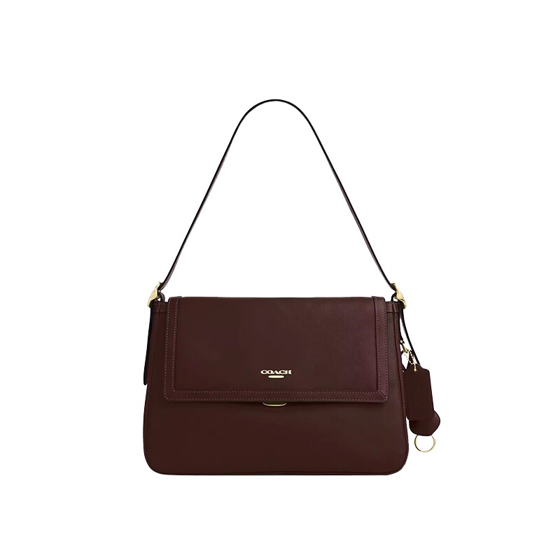 COACH/蔻驰官方 奥莱款Etta女士大号单肩手提包翻盖包CFK03