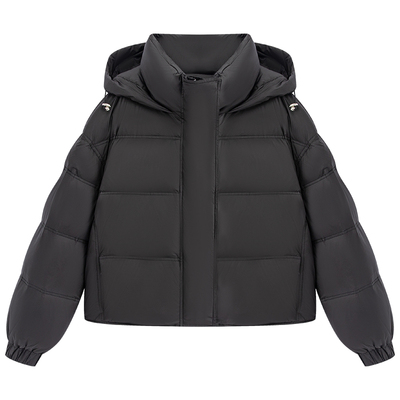 加厚羽绒服女冬季新款连帽短外套