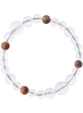 天然白水晶沉香安神情绪稳定手链