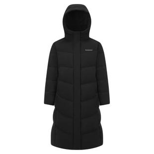 波司登25新款羽绒服女连帽过膝长款显瘦通勤外套商场同款