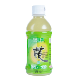 大世界橄榄汁 饮料果汁 福建特产夏季解暑甘甜饮料饮品300ml*8瓶