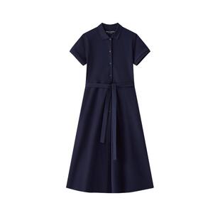 【自营】Marc O'Polo2025夏季新款运动风系带收腰POLO连衣裙长裙