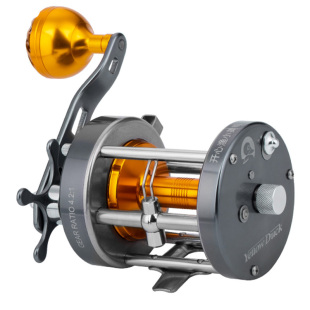 小黄鸭路亚船钓金属轮鼓轮防海水远投雷强打黑慢摇铁板近海钓鱼轮