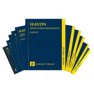 海顿 弦乐四重奏集 研习小总谱 非演奏用谱 全套一至十一卷 德国亨乐原版进口乐谱 String Quartets Study Score Vol 1-11