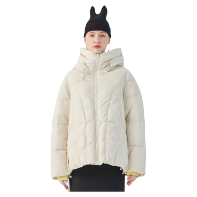 容子木ROSEMOO商场同款哑光质感弧形分割短款羽绒服RCL1YP510T