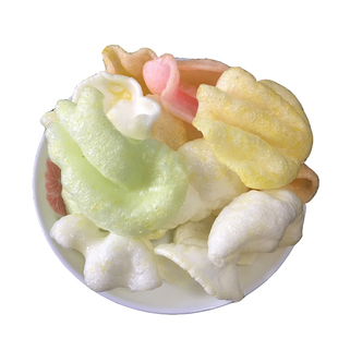 800克 虾条 海藻条白虾片彩色虾片组合龙塘华龙生虾片包邮