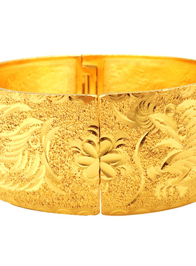 新娘结婚镀金龙凤手镯女