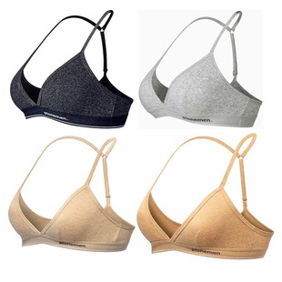 stonemen【源自澳洲】法式三角杯文胸无钢圈美背内衣纯棉-基础色
