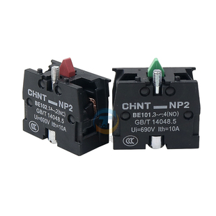 CHNT正泰常开按钮触头NP2-BE101绿色ZB2BE101C辅助触点NO XB2常闭