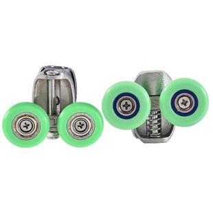 老式圆弧淋浴房卫生间浴室隔断移动门玻璃推拉门滑轮配件大全滚轮