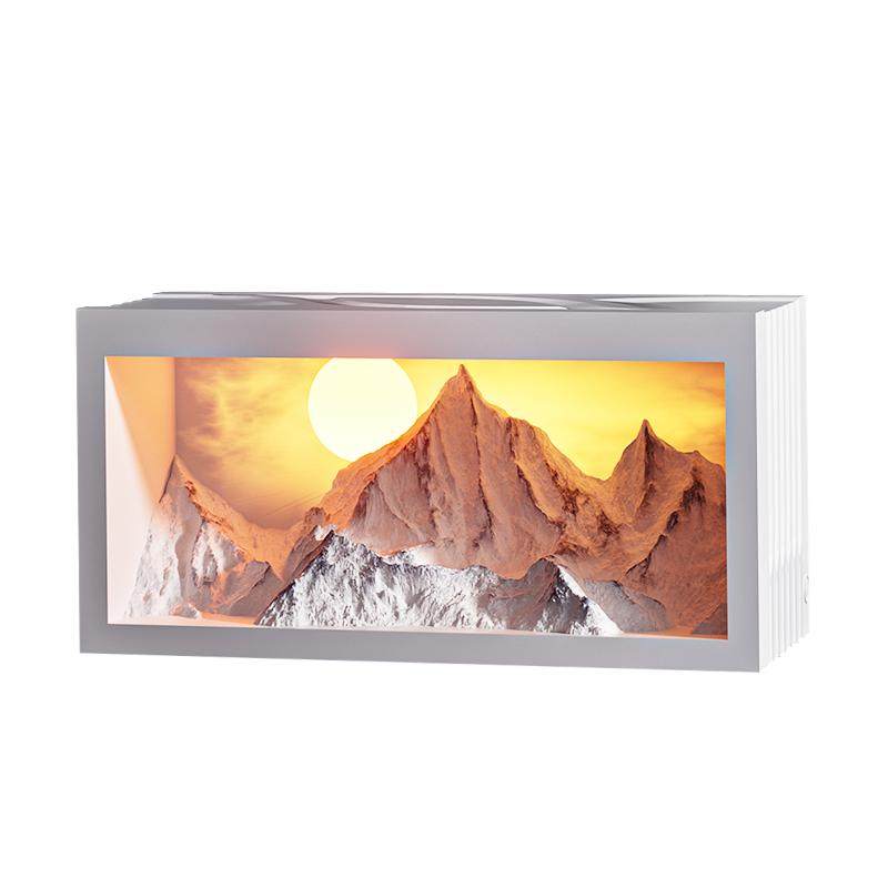 日照金山无线充电香薰氛围小夜灯蓝牙音箱乔迁送女神节生日礼物