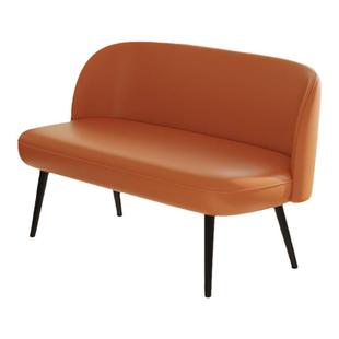 简约长条沙发椅高脚小户型客厅超窄小沙发服装店休息靠背长凳餐椅